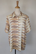 VRG GRL Heat Wave Linen Button Up Shirt Size 8 BNWT