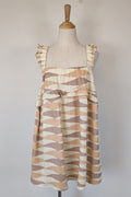 VRG GRL Malia Linen Smock Mini Dress Size 12 BNWT RRP $180