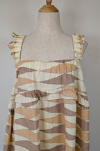 VRG GRL Malia Linen Smock Mini Dress Size 12 BNWT RRP $180