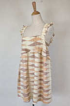 VRG GRL Malia Linen Smock Mini Dress Size 12 BNWT RRP $180