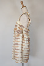 VRG GRL Malia Linen Smock Mini Dress Size 12 BNWT RRP $180