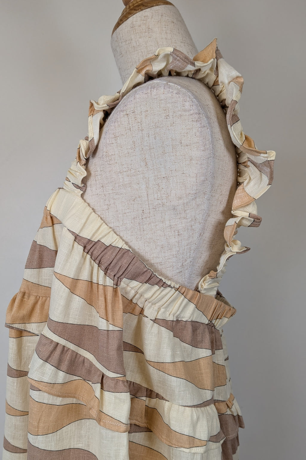 VRG GRL Malia Linen Smock Mini Dress Size 12 BNWT RRP $180