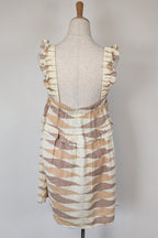VRG GRL Malia Linen Smock Mini Dress Size 12 BNWT RRP $180