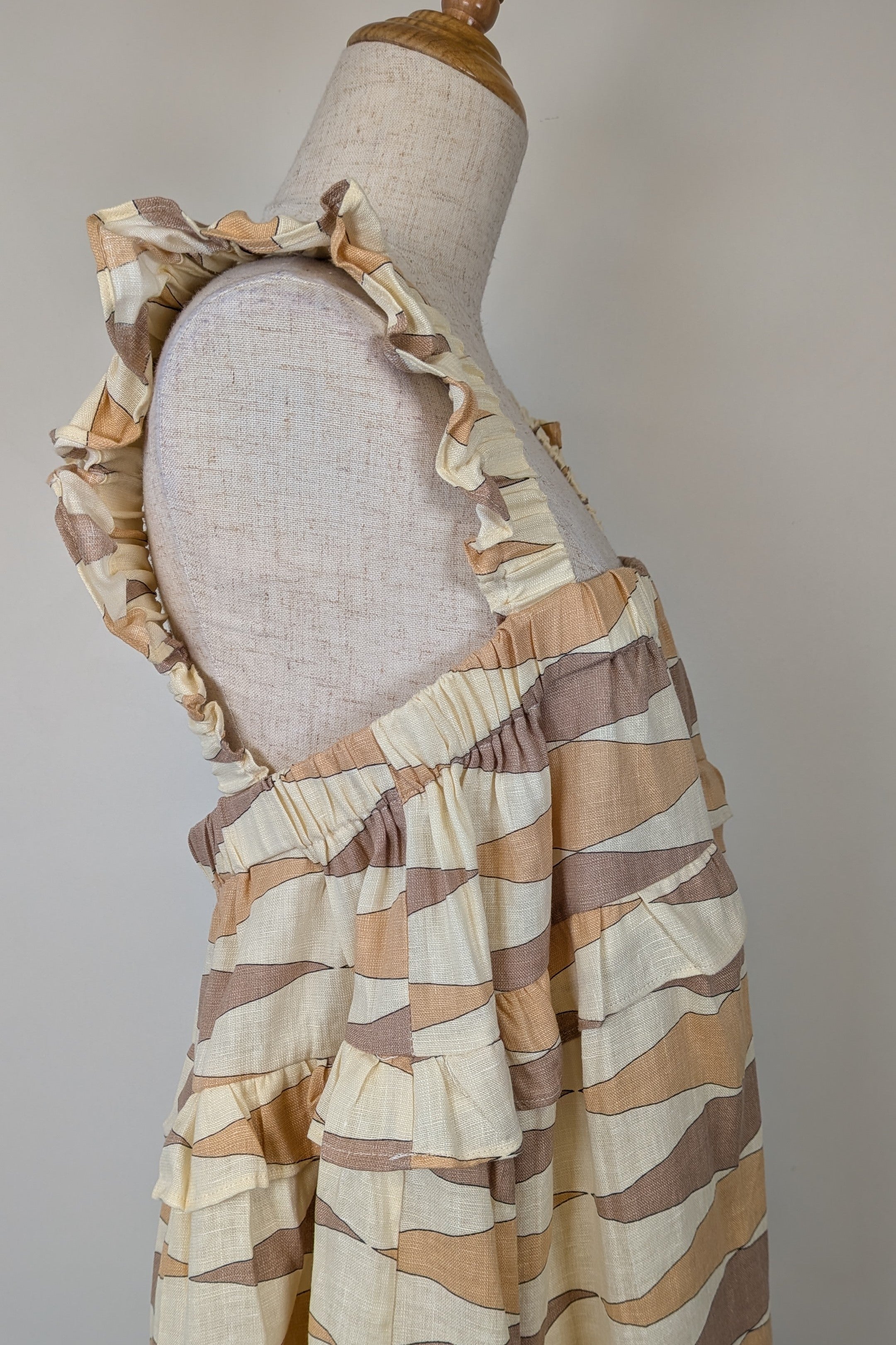 VRG GRL Malia Linen Smock Mini Dress Size 12 BNWT RRP $180