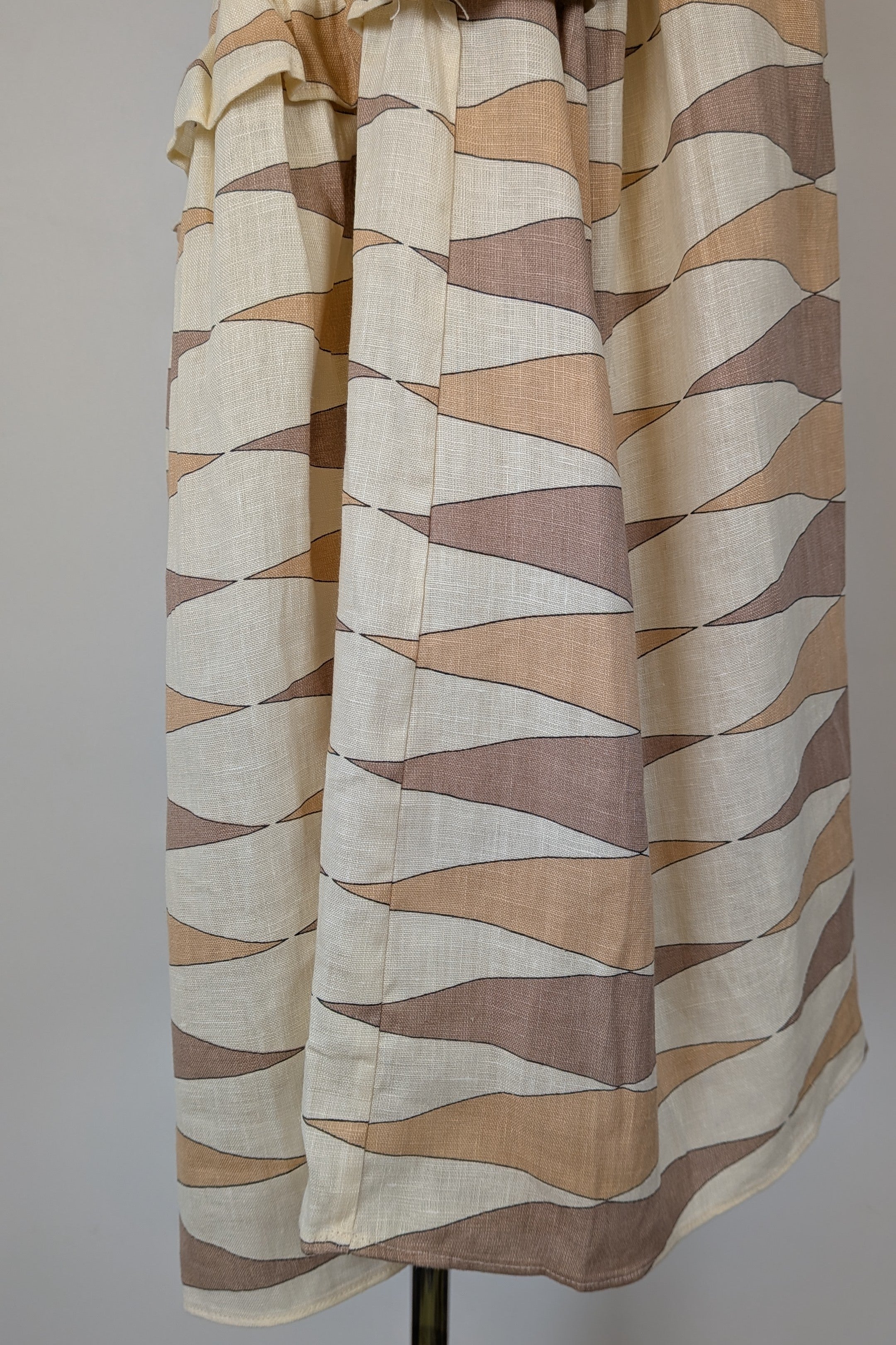 VRG GRL Malia Linen Smock Mini Dress Size 12 BNWT RRP $180