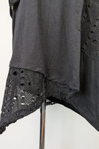 Taking Shape Black Wicker Asymmetrical Tunic Size XS BNWT RRP $109.95