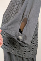 Taking Shape Black Wicker Asymmetrical Tunic Size XS BNWT RRP $109.95