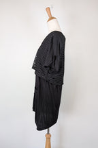 Taking Shape Black Wicker Asymmetrical Tunic Size XS BNWT RRP $109.95