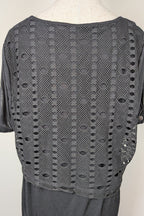 Taking Shape Black Wicker Asymmetrical Tunic Size XS BNWT RRP $109.95