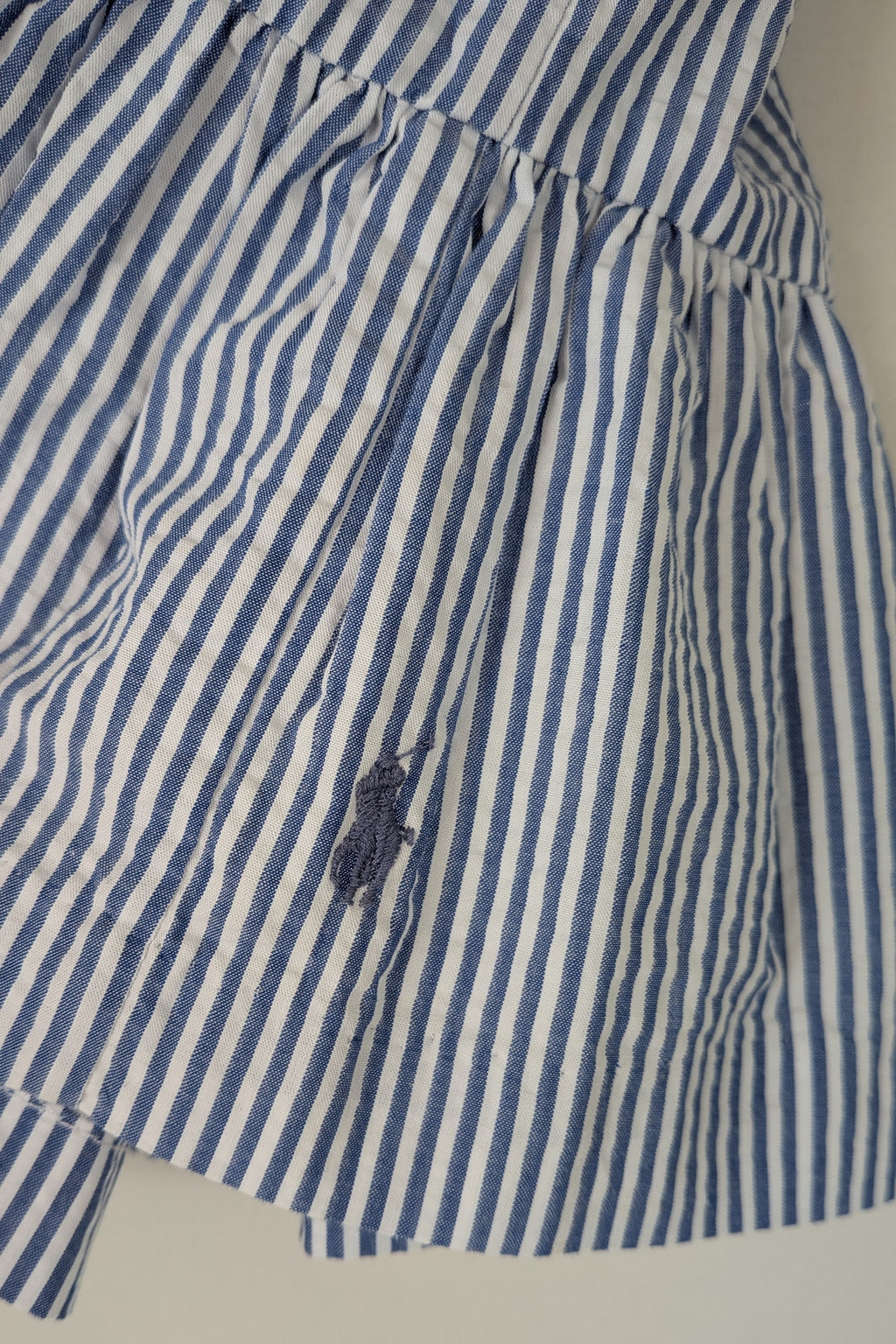 Polo Ralph Lauren Blue White Stripe Tiered Skirt Size 3 BNWT RRP $109