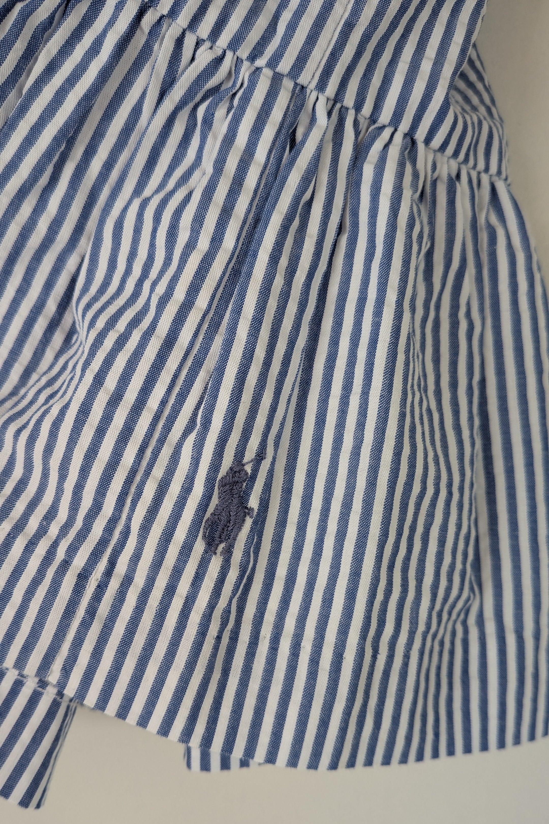 Polo Ralph Lauren Blue White Stripe Tiered Skirt Size 3 BNWT RRP $109