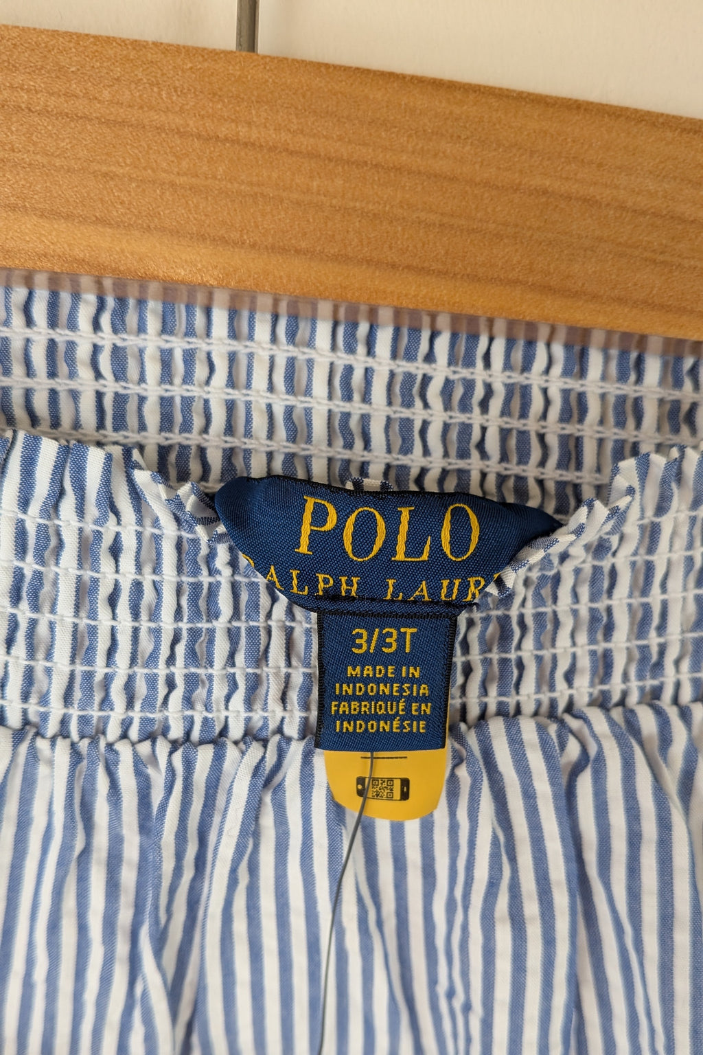 Polo Ralph Lauren Blue White Stripe Tiered Skirt Size 3 BNWT RRP $109