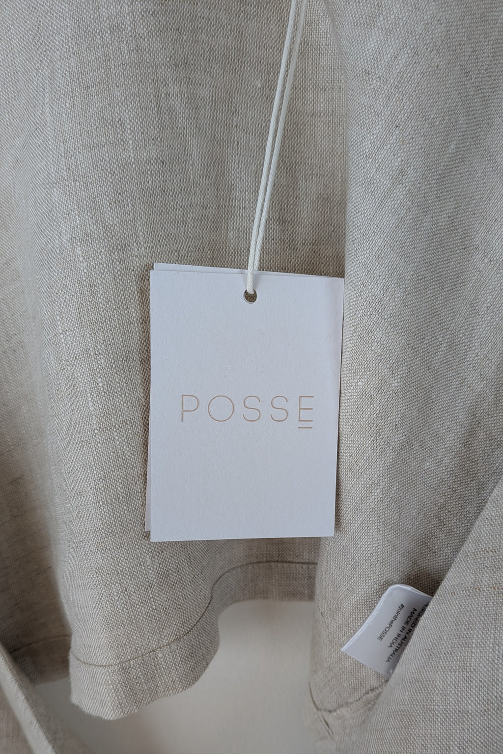 Posse Mia Linen Top in Natural Size XS BNWT