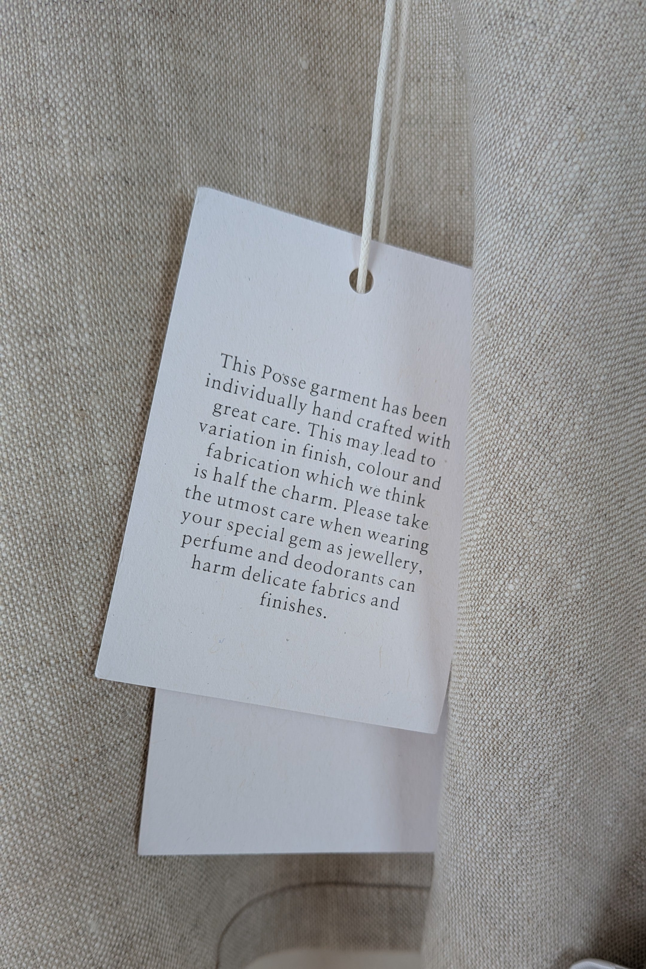 Posse Mia Linen Top in Natural Size XS BNWT