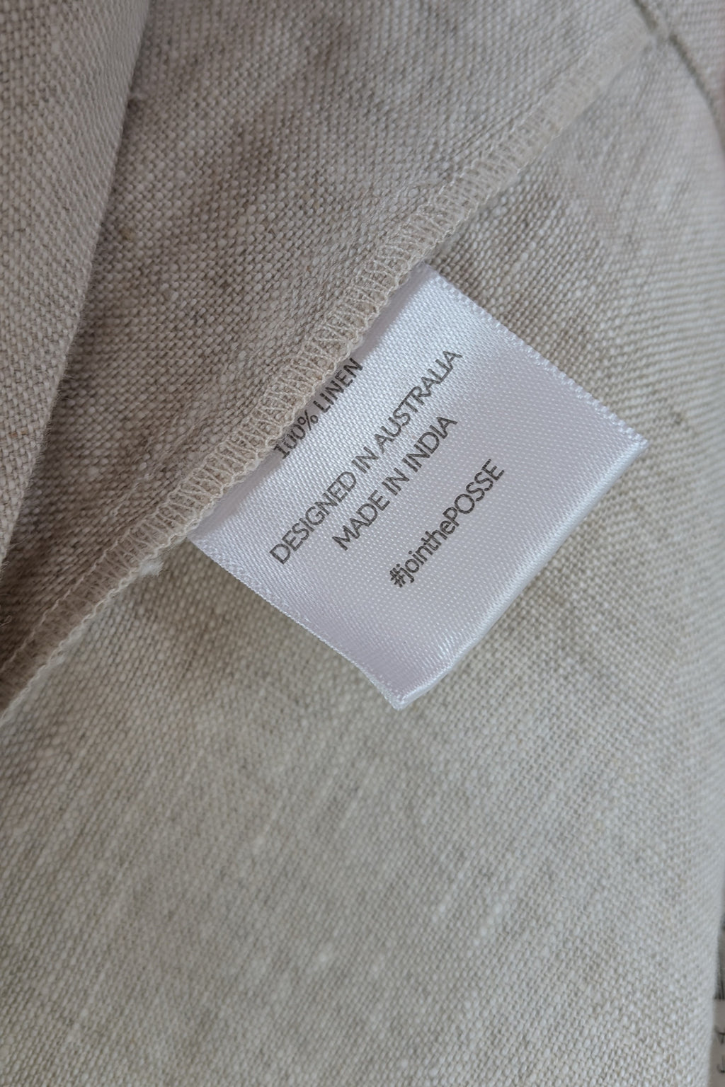 Posse Mia Linen Top in Natural Size XS BNWT