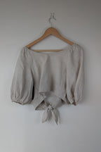 Posse Mia Linen Top in Natural Size XS BNWT