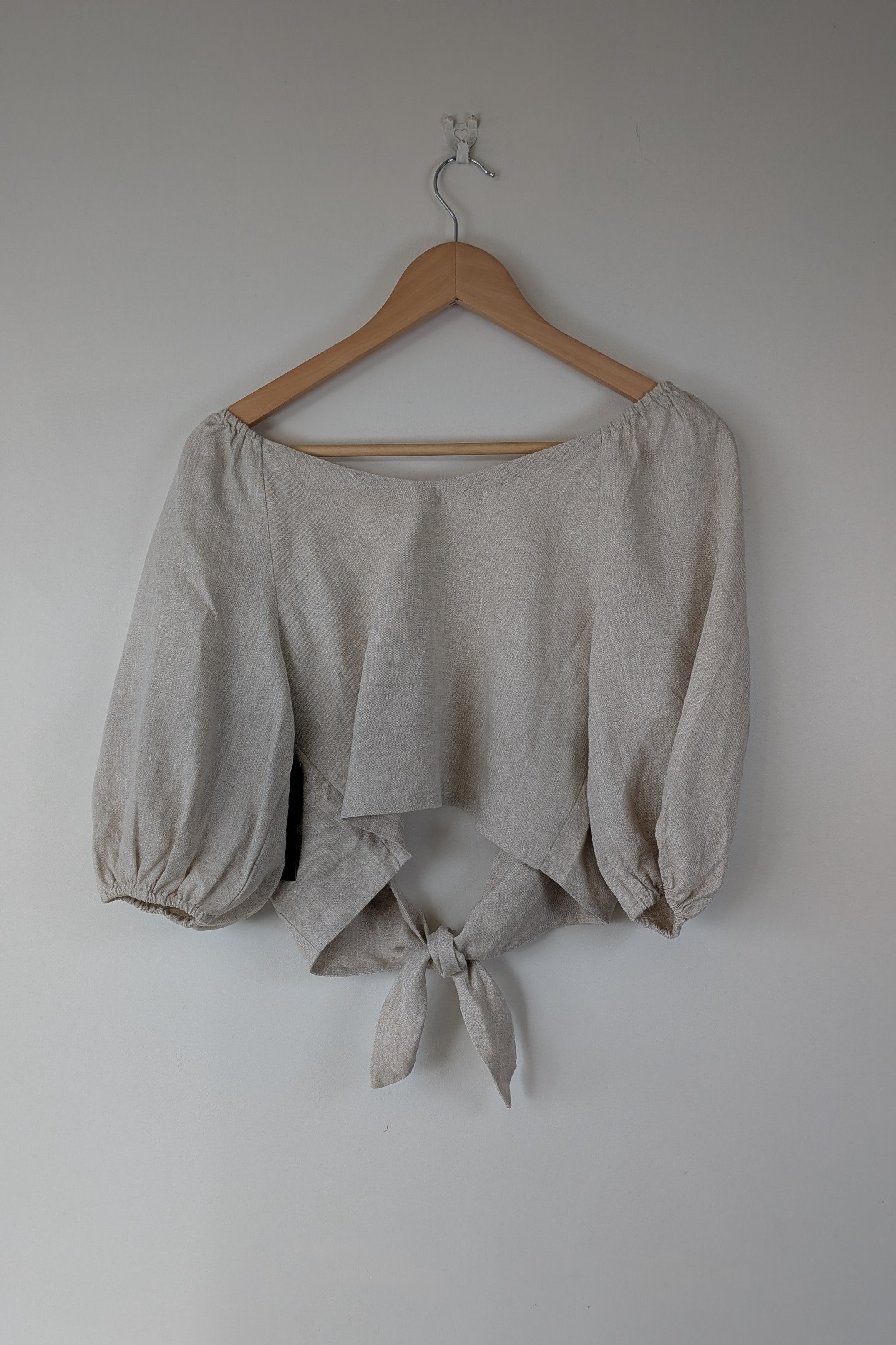 Posse Mia Linen Top in Natural Size XS BNWT