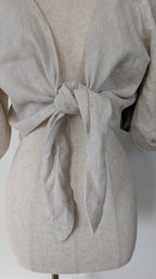 Posse Mia Linen Top in Natural Size XS BNWT