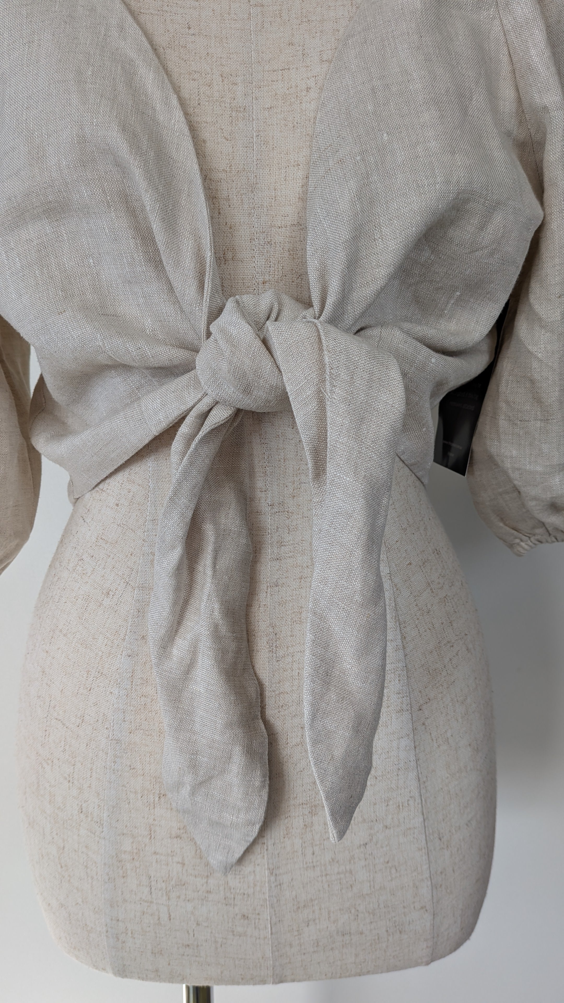 Posse Mia Linen Top in Natural Size XS Brand New With Tags