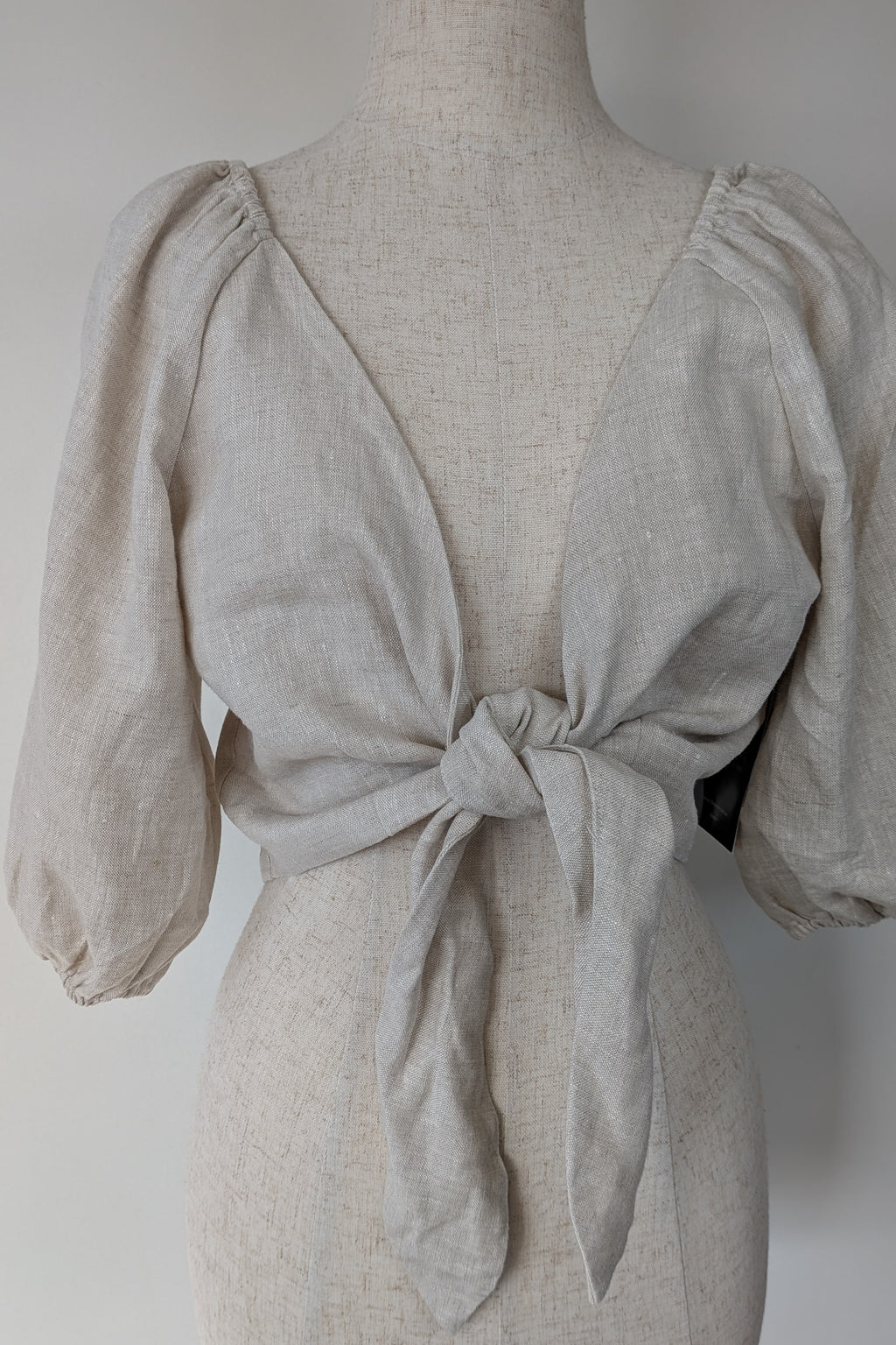 Posse Mia Linen Top in Natural Size XS BNWT