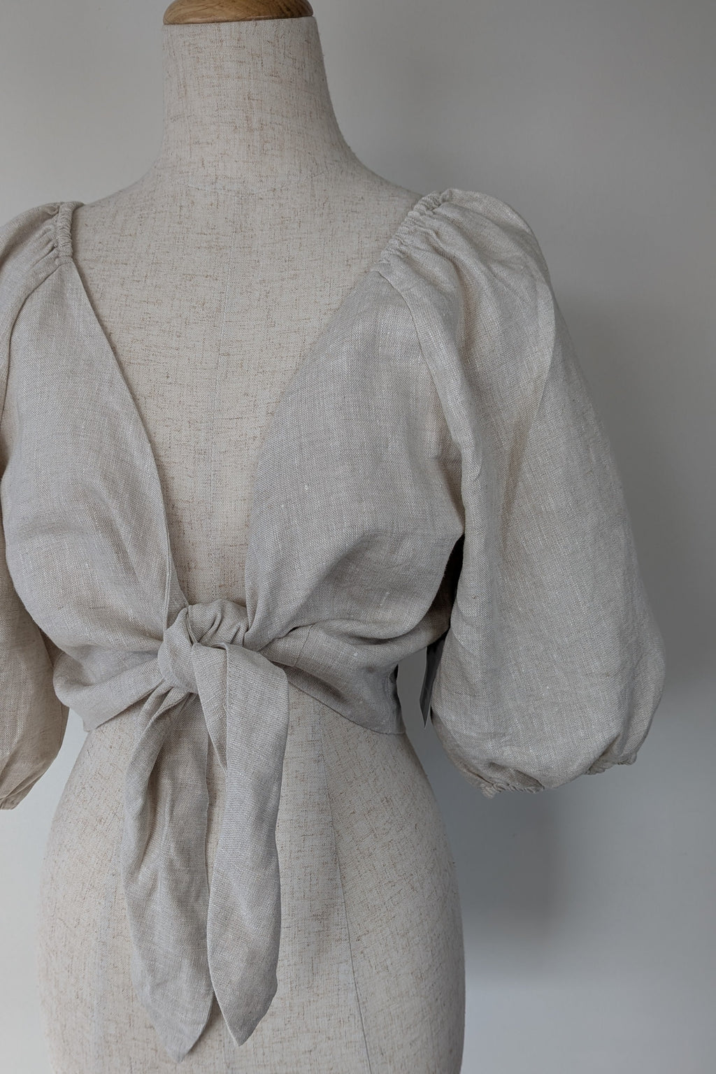 Posse Mia Linen Top in Natural Size XS BNWT