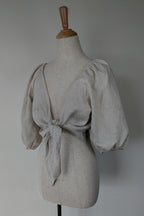 Posse Mia Linen Top in Natural Size XS BNWT