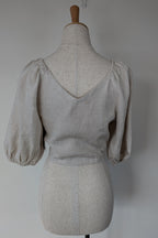 Posse Mia Linen Top in Natural Size XS BNWT