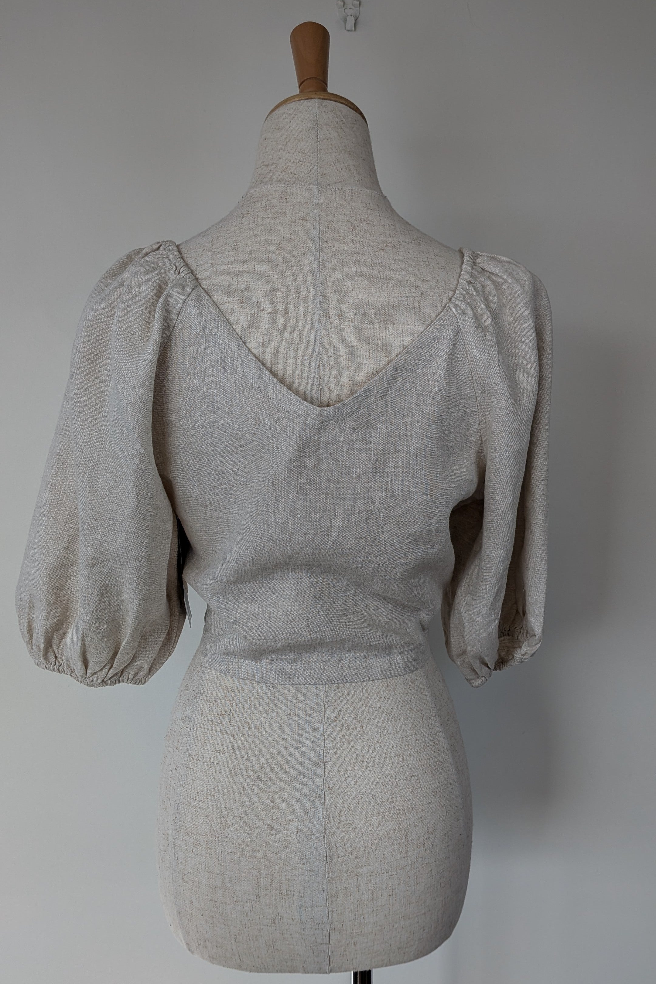 Posse Mia Linen Top in Natural Size XS BNWT