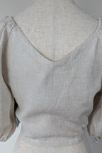 Posse Mia Linen Top in Natural Size XS BNWT