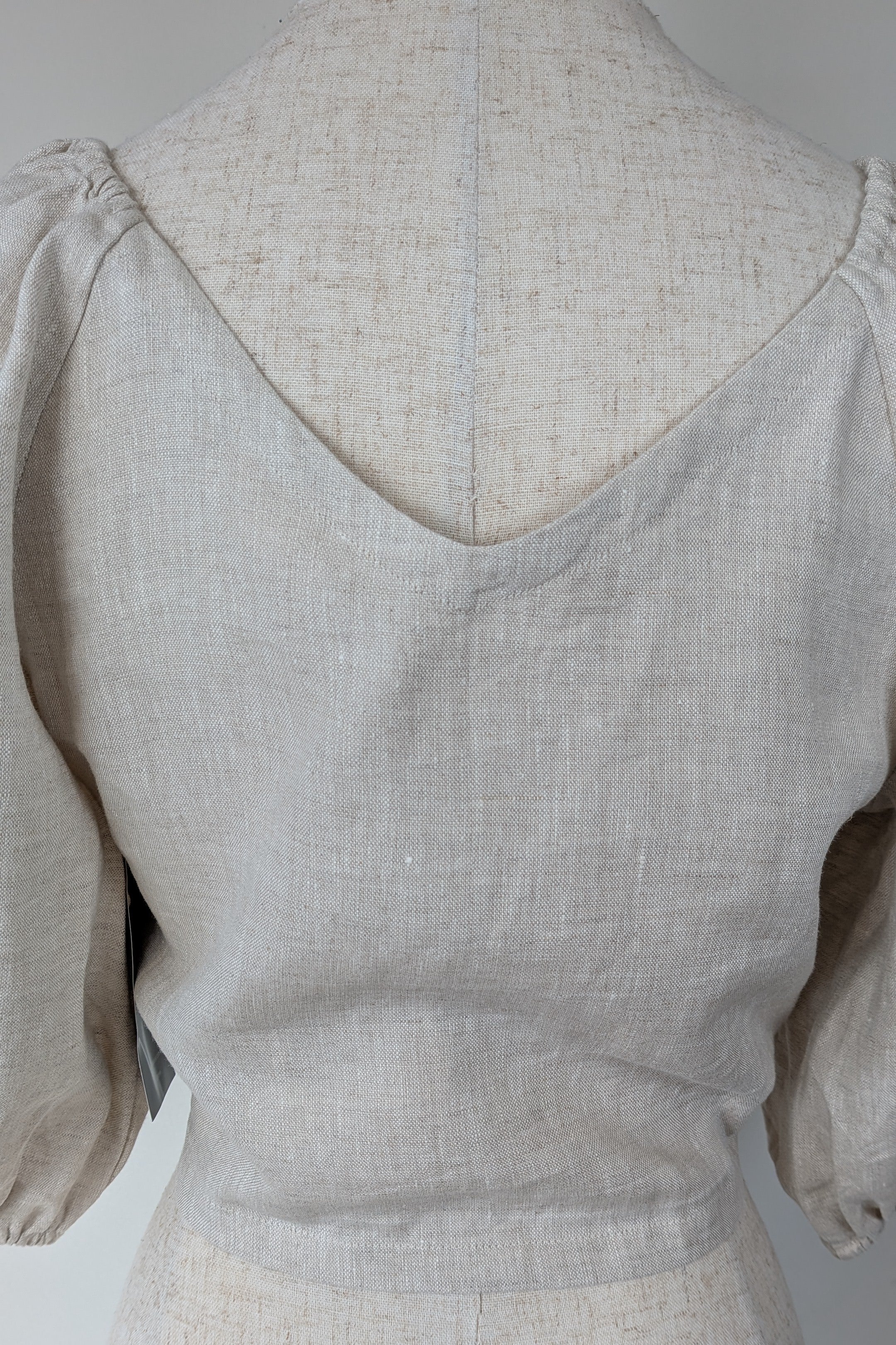 Posse Mia Linen Top in Natural Size XS BNWT