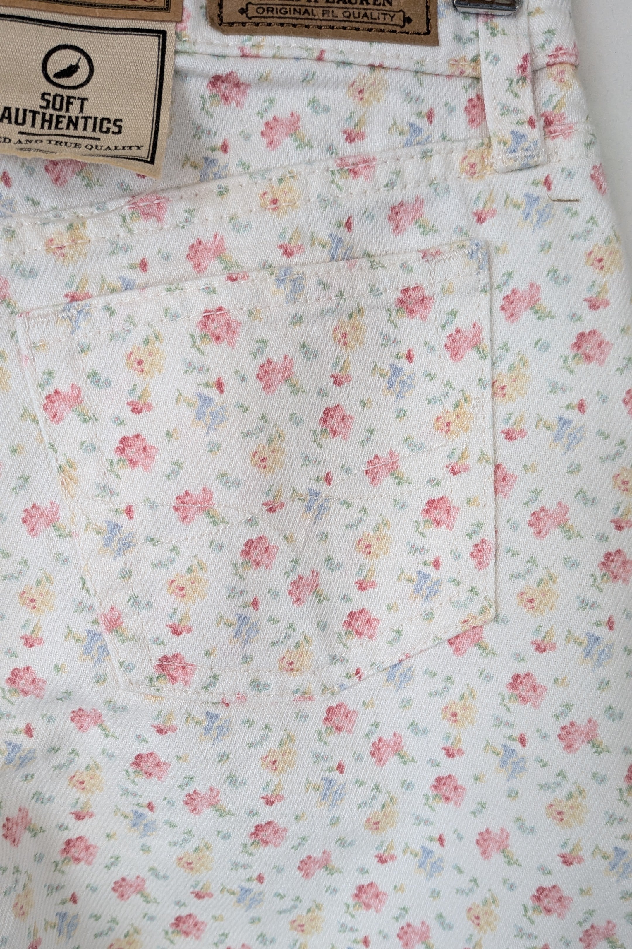 Polo Ralph Lauren Cottage Classics Floral Wide Leg Crop Jean Size 10 BNWT RRP $399
