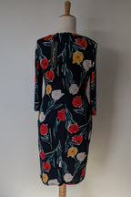 Phase Eight Nicole Printed Dress in Navy Size 16 BNWT RRP $250