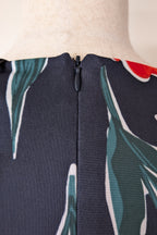 Phase Eight Nicole Printed Dress in Navy Size 16 BNWT RRP $250