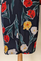 Phase Eight Nicole Printed Dress in Navy Size 16 BNWT RRP $250