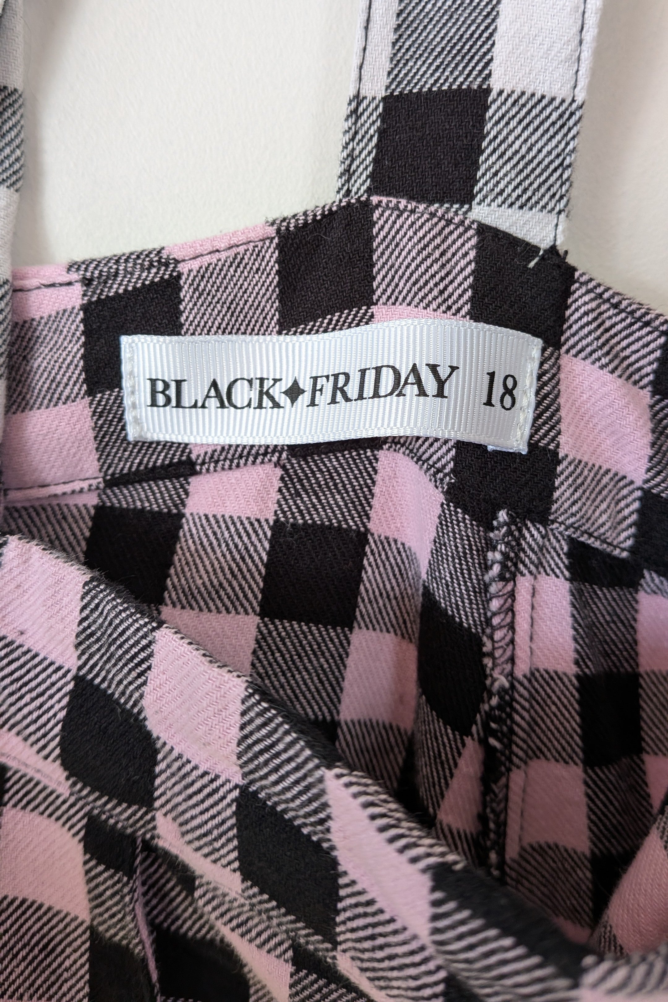 Black Friday Franken Split Pinafore Dress Size 18