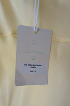 Turquoise Lane The Label Vera Slinky Mini Dress in Lemon Size S BNWT RRP $189