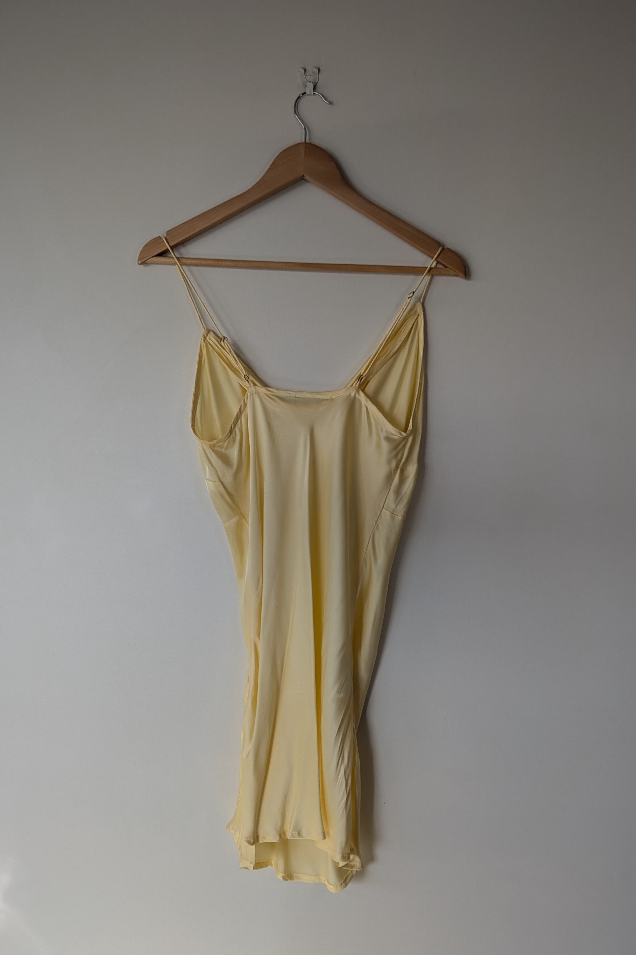 Turquoise Lane The Label Vera Slinky Mini Dress in Lemon Size S BNWT RRP $189