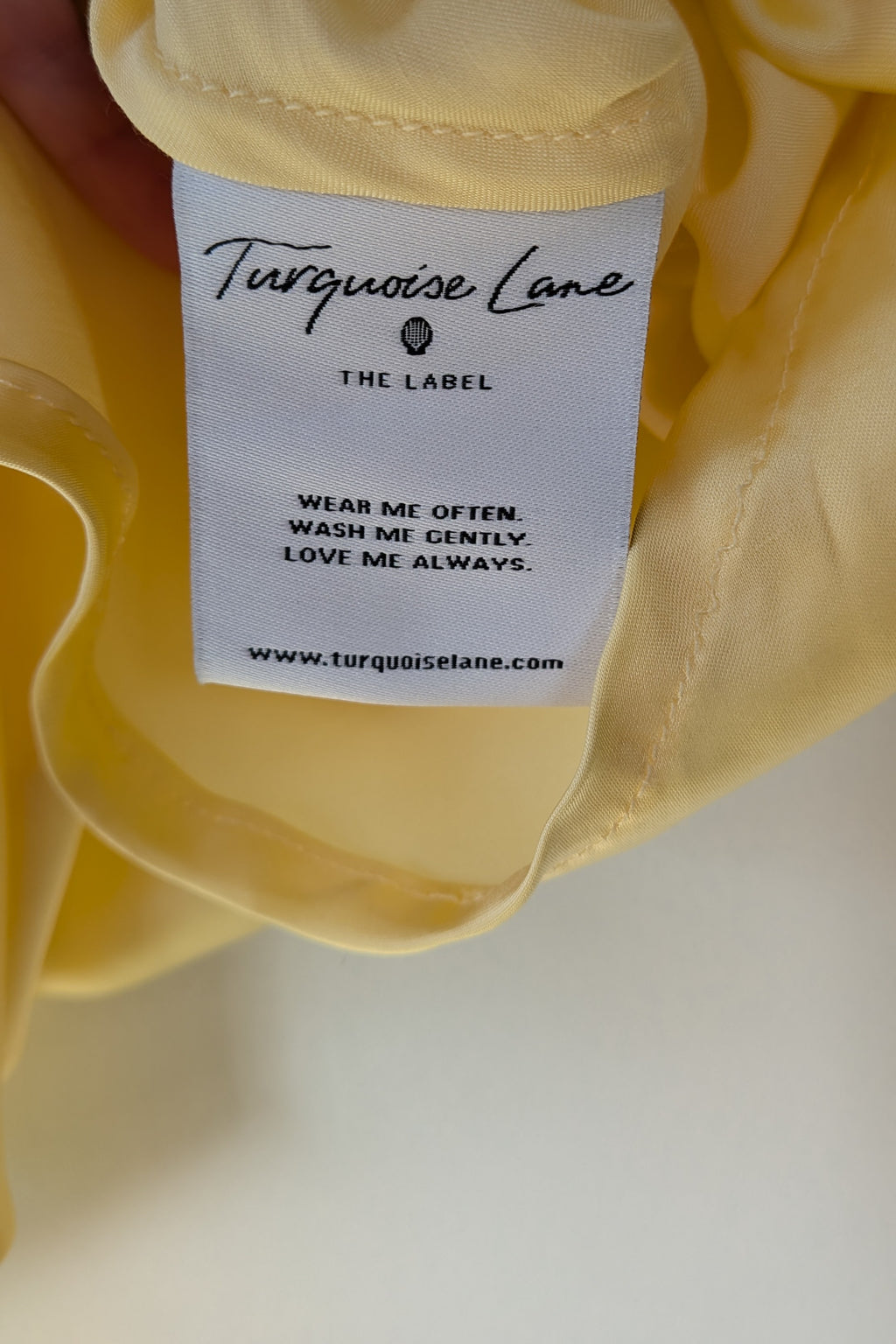 Turquoise Lane The Label Vera Slinky Mini Dress in Lemon Size S BNWT RRP $189