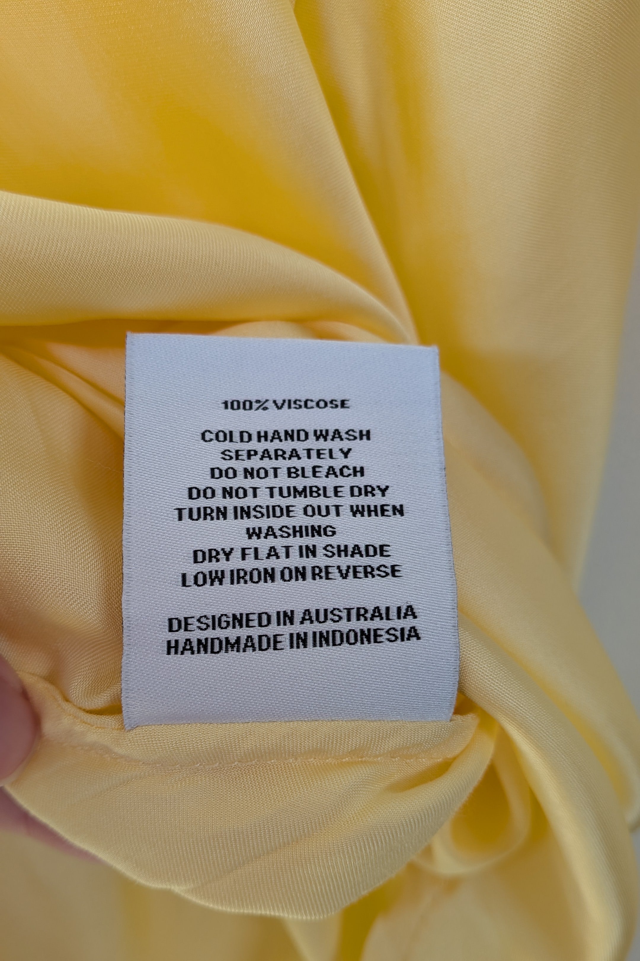 Turquoise Lane The Label Vera Slinky Mini Dress in Lemon Size S BNWT RRP $189