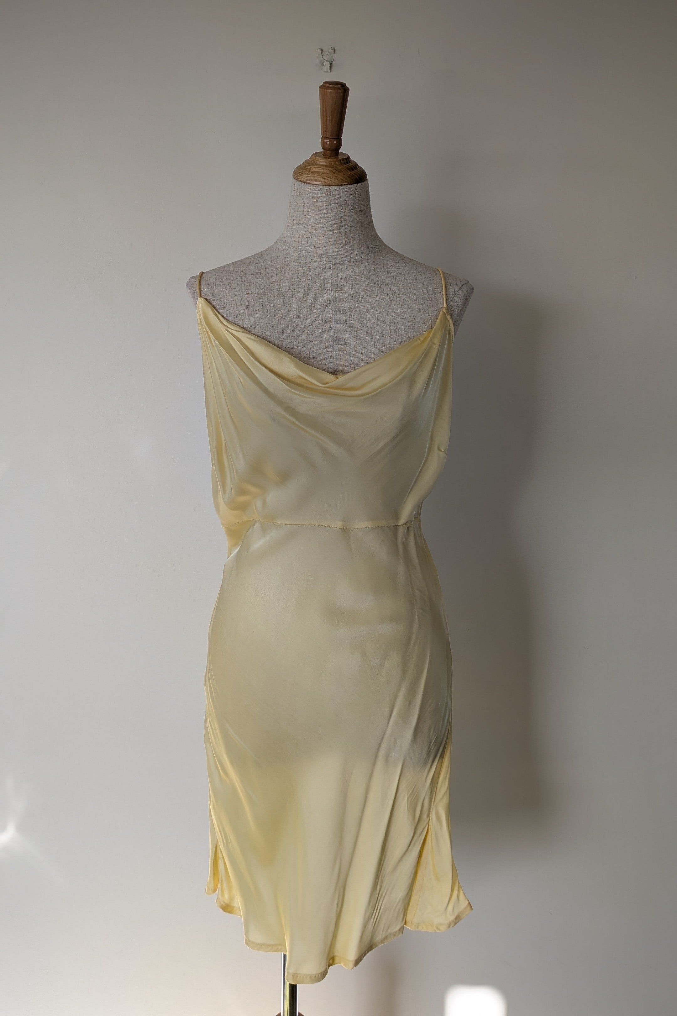Turquoise Lane The Label Vera Slinky Mini Dress in Lemon Size S Brand New With Tags RRP $189