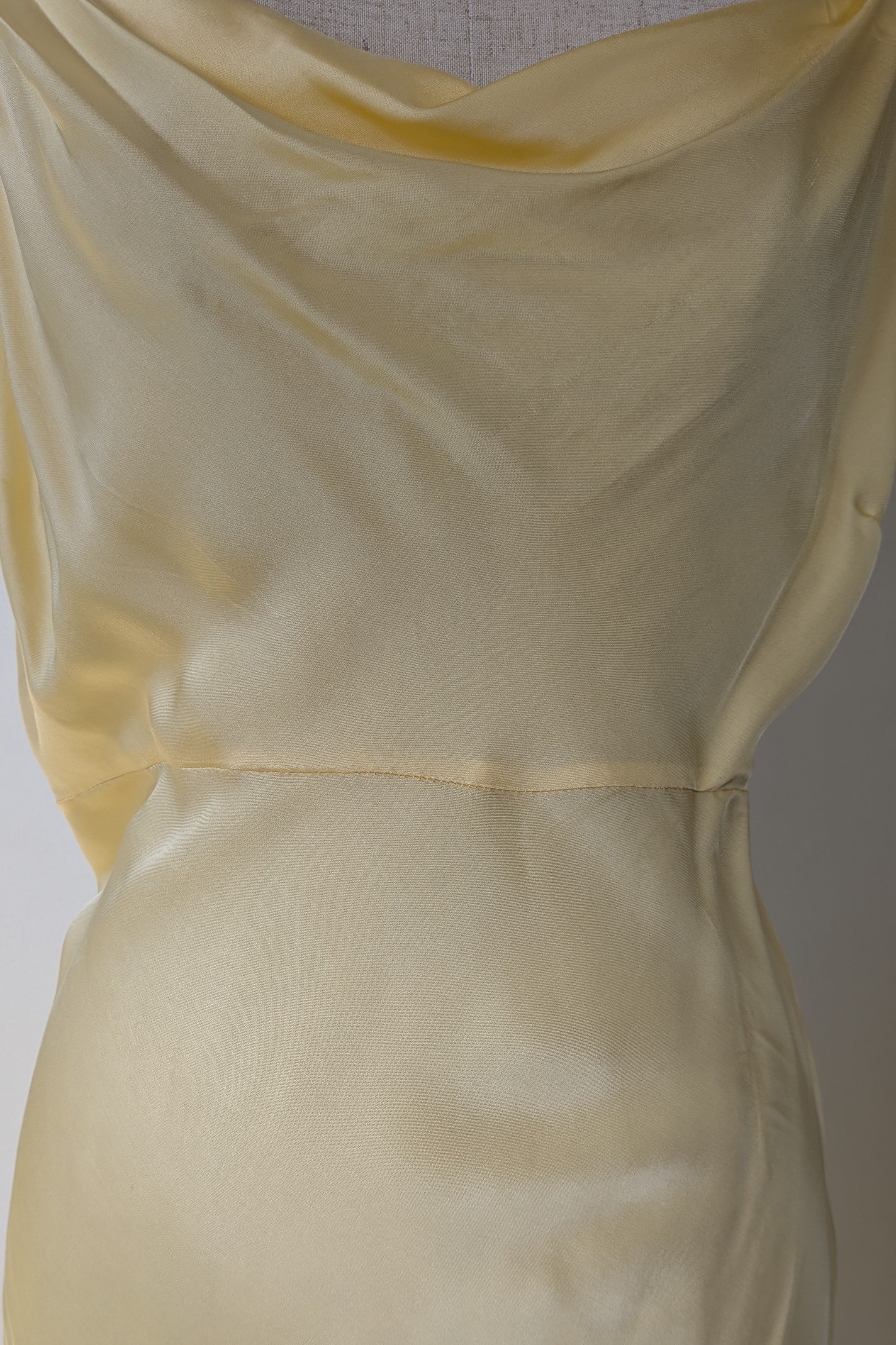 Turquoise Lane The Label Vera Slinky Mini Dress in Lemon Size S Brand New With Tags RRP $189