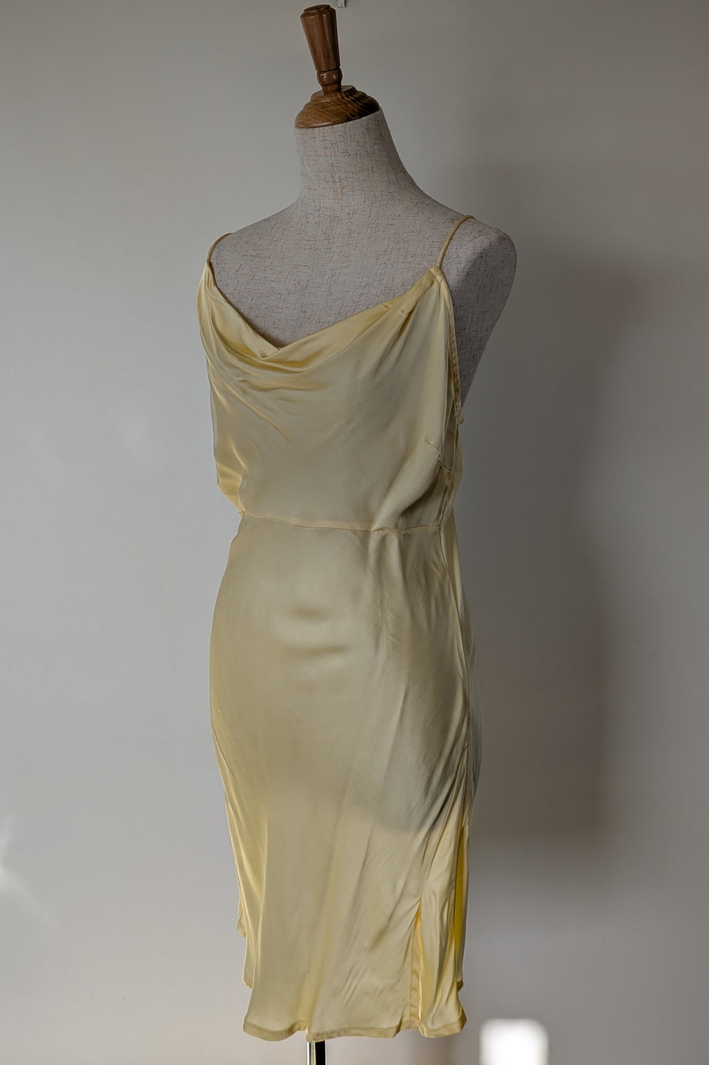 Turquoise Lane The Label Vera Slinky Mini Dress in Lemon Size S BNWT RRP $189