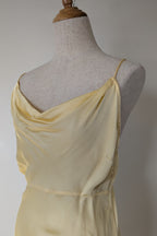 Turquoise Lane The Label Vera Slinky Mini Dress in Lemon Size S BNWT RRP $189