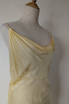 Turquoise Lane The Label Vera Slinky Mini Dress in Lemon Size S BNWT RRP $189
