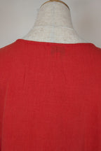 Portobello Australia Coral Linen Cotton Bell Sleeve Shirt Size M