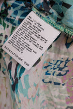Blue Illusion St Jean Print Embellished Cotton Kaftan Size M