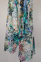 Blue Illusion St Jean Print Embellished Cotton Kaftan Size M