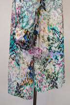 Blue Illusion St Jean Print Embellished Cotton Kaftan Size M