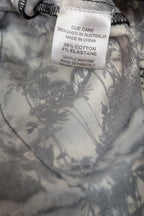 Cue Monochrome Tropical Print Sleeveless Shirt Size 12
