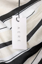 AERE Zali Off Shoulder Top in Shiloh Stripe Size 12 BNWT RRP $90
